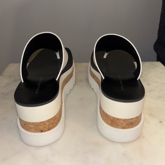 Like New - Stella McCartney Sneak-Elyse Logo Printed Platform Sandals - Picture 5 of 8